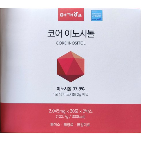 2023년 가성비 최고 이노시톨 - 머거요 코어 이노시톨, 2개, 61.35g