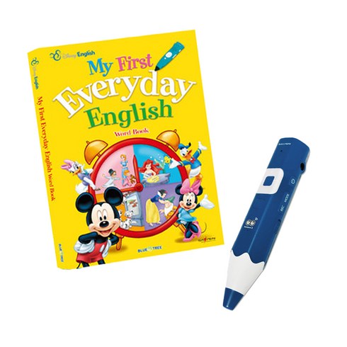 영어사전펜 - 레인보우B세이펜 태극펜 64GB 블루 + 디즈니 생활 영어사전 My First Everyday EnGBlish Word Book 세트, 블루앤트리