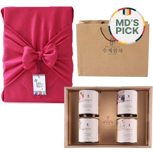 자연애 수제한차 4종 선물세트, 행복한차 + 기운센차 + 든든한차 + 상쾌한차, 1세트
