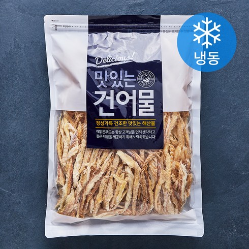 먹태채 - 해맑은푸드 손질 먹태채 중채 (냉동), 400g, 1개