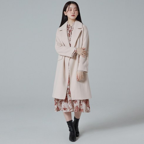미쏘 여성용 싱글버튼 롱 코트