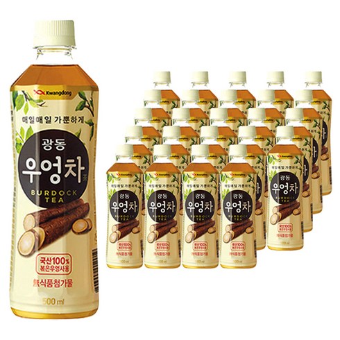 2023년 가성비 최고 우엉차 - 광동 우엉차, 500ml, 24개