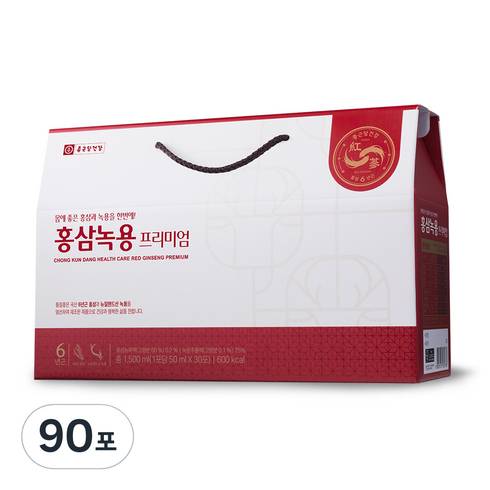 종근당건강 홍삼녹용즙 프리미엄, 1500ml, 3개