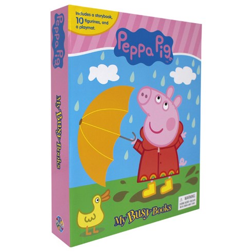 Peppa Pig My Busy Book 페파피그 비지북:미니피규어 10개 + 놀이판, Phidal Publishing