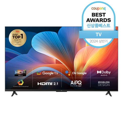 TCL 안드로이드 11 4K UHD HDR TV, 140cm(55인치), 55P635, 스탠드형, 방문설치