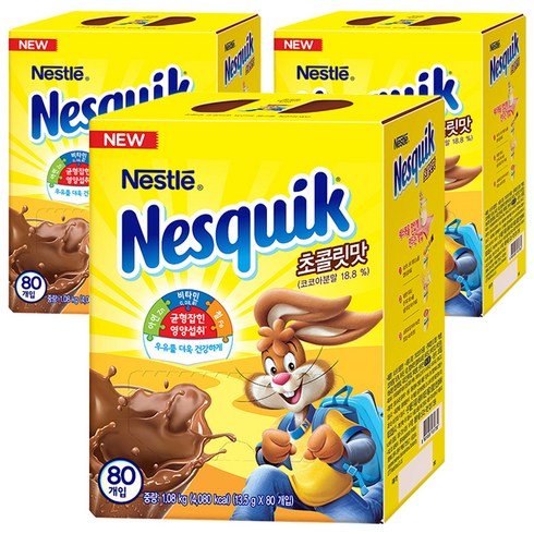 네스퀵 초코스틱, 13.5g, 80개입, 3개