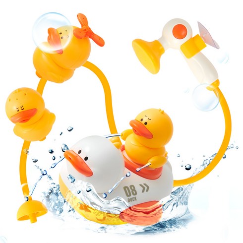 아기목욕장난감 - 리틀클라우드 유아 목욕놀이 보트 장난감, 오리