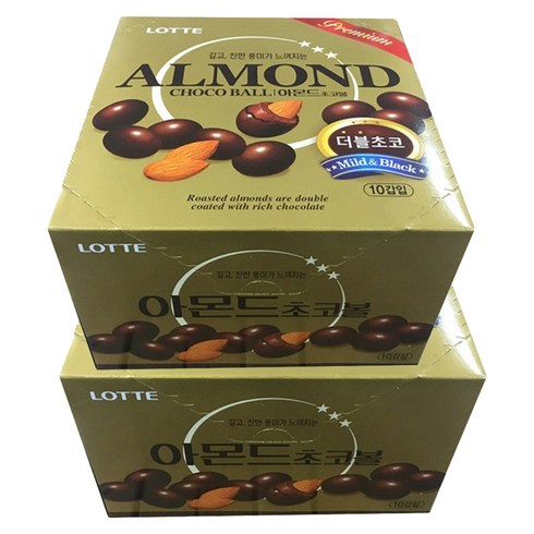 롯데제과 아몬드 초코볼, 460g, 2개