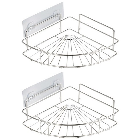 생활공식 2단 코너형 스테인레스 욕실선반, 2개