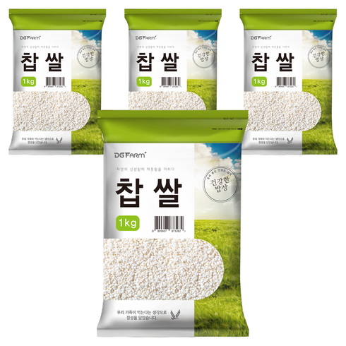 대구농산 건강한밥상 찹쌀, 1kg, 4개