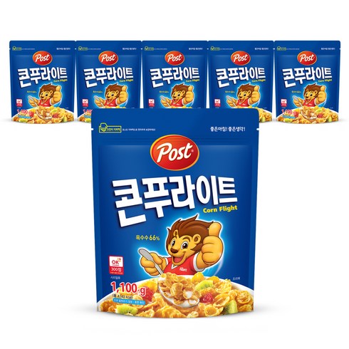 콘푸라이트 - 포스트 콘푸라이트 시리얼, 1.1kg, 6개