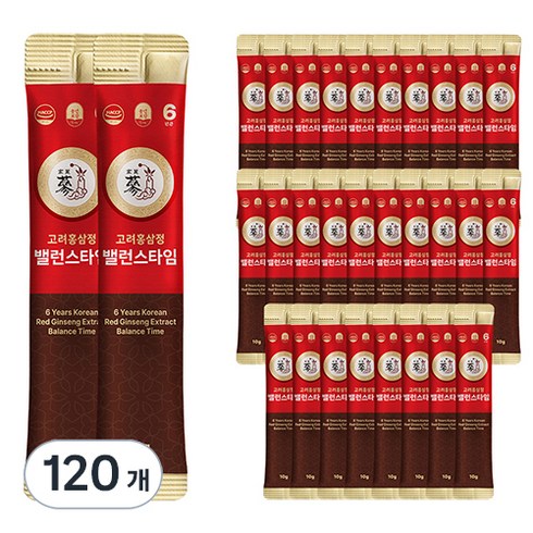 풍년보감 고려홍삼정 6년근 밸런스타임 홍삼스틱, 10g, 120개