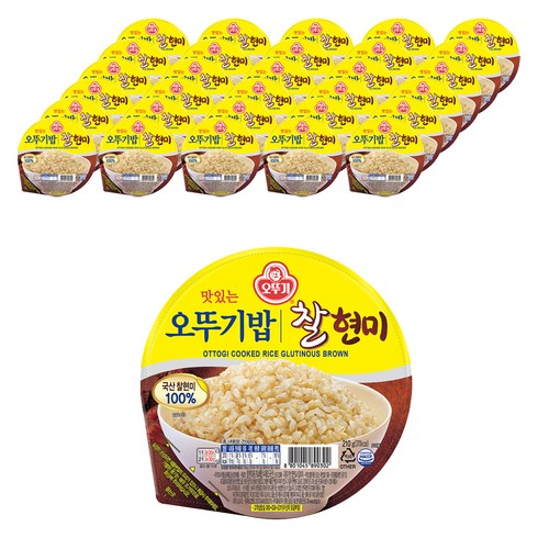 오뚜기 오뚜기밥 찰현미, 210g, 36개