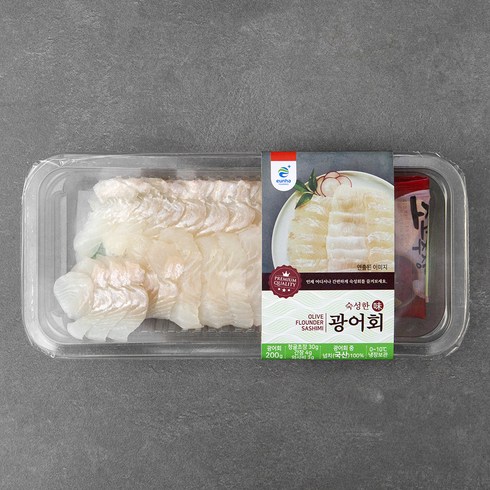 성현상회 - 숙성 광어회, 200g, 1개