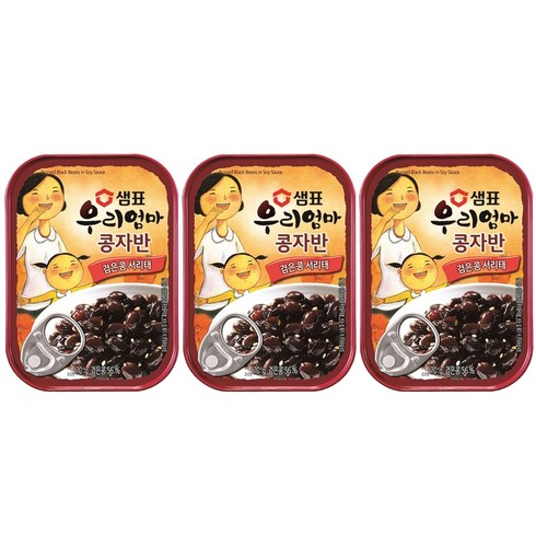 샘표 우리엄마 콩자반, 70g, 3개