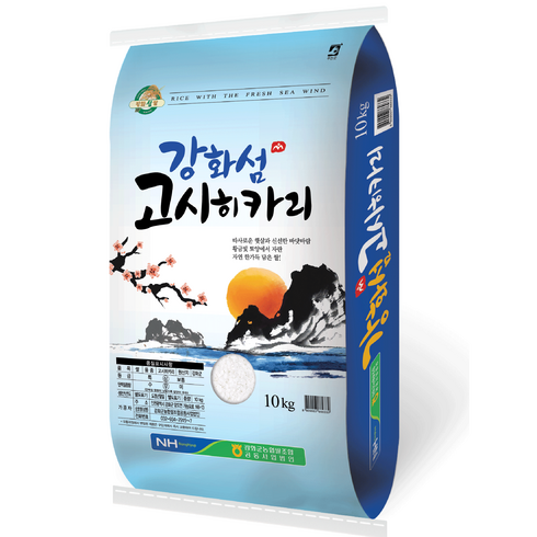 농협 강화섬쌀 고시히카리 백미, 10kg(상등급), 1개