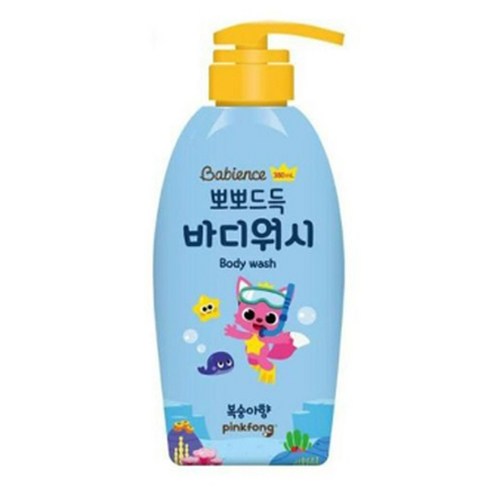 베비언스 핑크퐁 뽀뽀드득 바디워시 복숭아향, 380ml, 1개