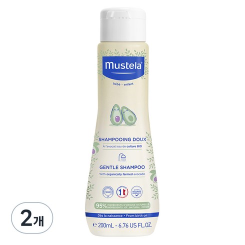 무스텔라젠틀샴푸 - 무스텔라 유아용 젠틀 샴푸, 200ml, 2개