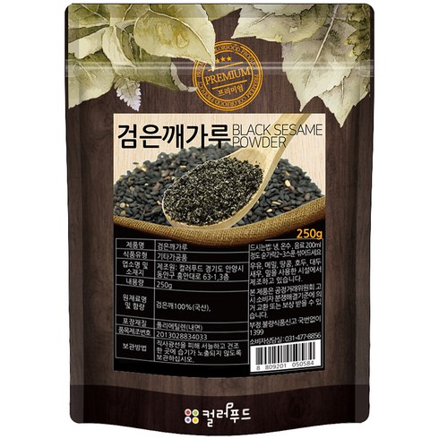 검은깨가루 - 컬러푸드 국산 볶음 검은깨가루, 250g, 1개