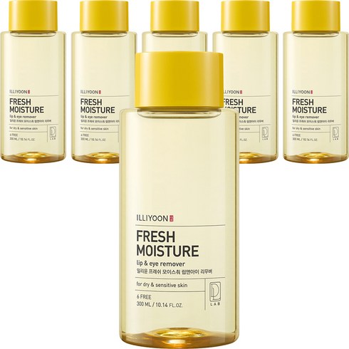 일리윤 프레쉬 모이스춰 립앤아이 리무버, 300ml, 6개