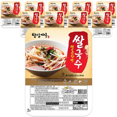 밥상마루 쌀국수 얼큰한맛, 92g, 10개