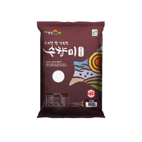 수향미 골든퀸 3호 백미, 4kg, 1개