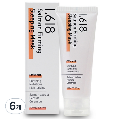 1.618샐몬퍼밍슬리핑마스크100g - 1.618 샐몬 퍼밍 슬리핑 마스크, 100g, 6개