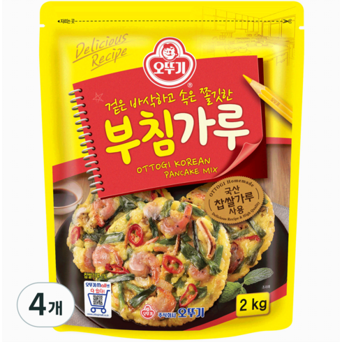 오뚜기부침가루 - 오뚜기 부침가루, 2kg, 4개