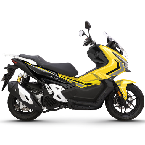 2023년 가성비 최고 한솜adv125 - 한솜모터스 어드벤처 스쿠터 ADV125 V-TUNE (2024년식) 방문설치, 인디 옐로우