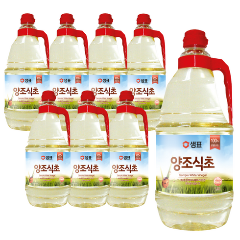 양조식초1.8 - 샘표 양조식초, 1.8L, 8개