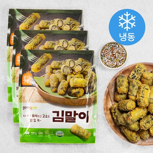 곰곰 김말이 (냉동), 400g, 3개