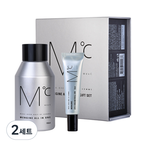엠도씨 멘진 올인원 150ml + 마스크팩 18ml x 2p + 아이크림 10ml 선물세트, 2세트