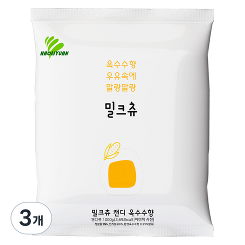 밀크츄 옥수수, 1kg, 3개