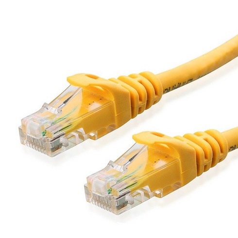 애니포트 고급형 UTP 20m CAT6 랜선 케이블, 엘로우, 1개