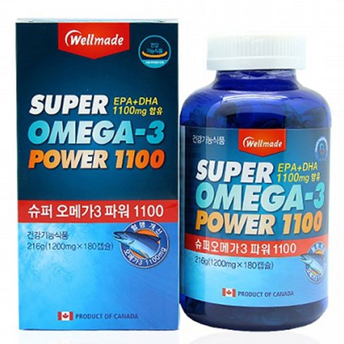 웰메이드 슈퍼 오메가3 파워 1100, 216g, 1개