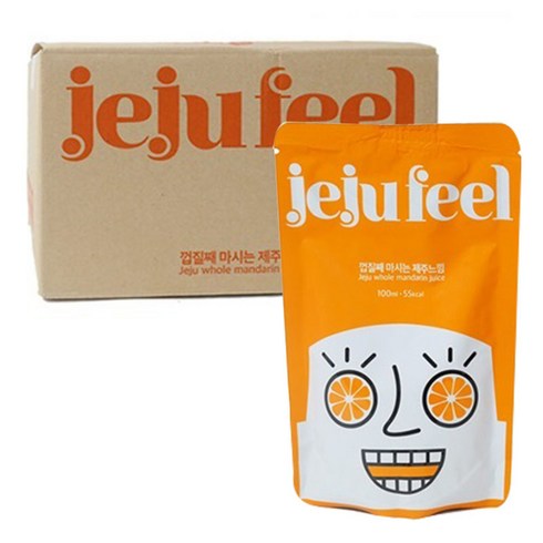 껍질째 마시는 제주느낌 주스, 100ml, 30개