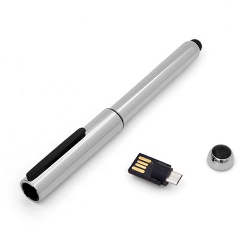 메모렛 볼펜 + 터치펜형 OTG USB 메모리 U6000, 32GB, 1개
