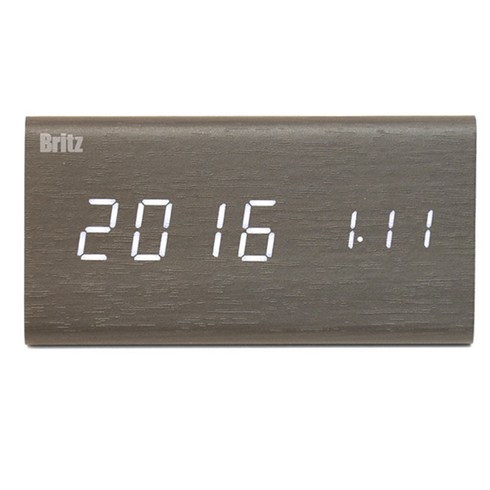브리츠 알람시계 BZ-EWS12, 블랙 + LED 화이트