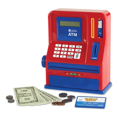 러닝리소스 ATM 놀이 LER2625, 혼합 색상, 1개