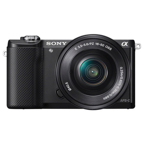 소니 A5000L 미러리스 카메라 + SELP1650 파워줌 렌즈 KIT, A5000 (블랙)