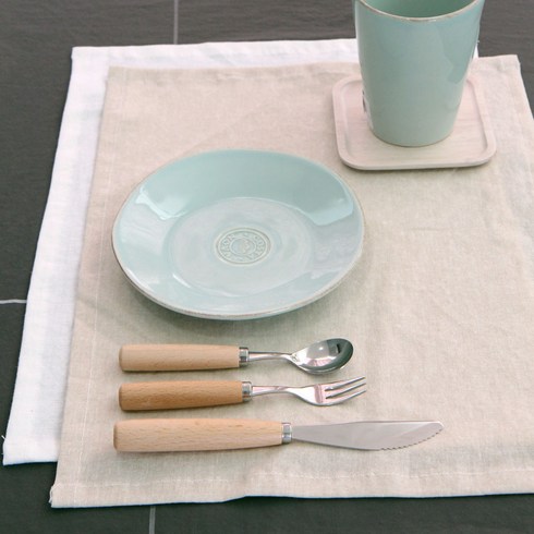 레브라이프 자연염색 15수 린넨 키친크로스 L, 아이보리, 1개