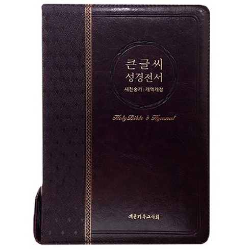 큰글씨 성경전서(개역개정/새찬송가/NKR73EBU/대/다크브라운/색인), 대한기독교서회