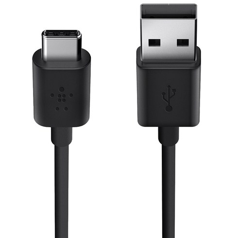 벨킨 2.0 USB C타입 고속 충전 싱크 케이블 3m F2CU032bt10, 블랙, 1개
