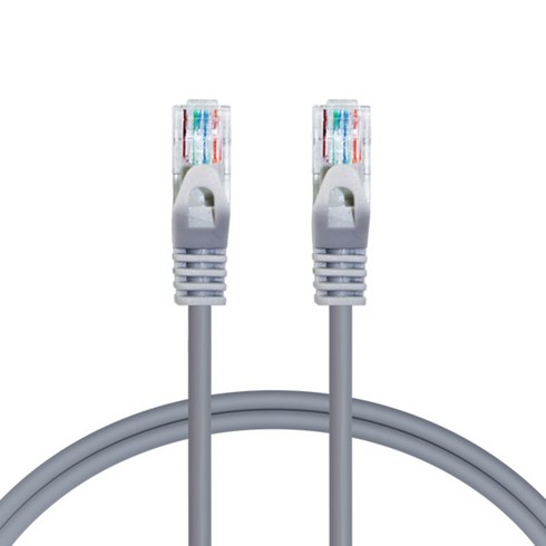 cat5e - AVIVE 고급형 UTP 5m CAT5.E 랜선 케이블, GREY, 1개입