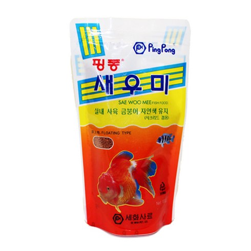 핑퐁 새우미 금붕어 시클리드 주식사료, 100g, 1개