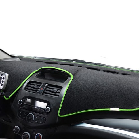 블루코드 펠트 논슬립 대쉬보드커버 메탈로고 블랙 + 그린, 맥스크루즈(상단수납 유)