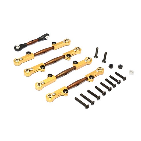 GPM Spring Steel Completed Anti Thread Tie Rod w / ALUMINIUM Ends 5p Set, TIT, 1세트