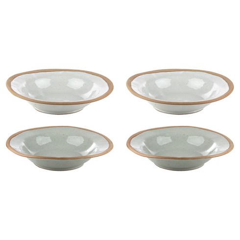 디자인도씨 원형날개볼 산백토 유백 2p + 투명 2p, 혼합 색상, 1세트