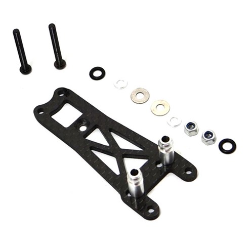 HOTRACING VTH28G Graphite Front Shock Mount 세트, BK, 1세트
