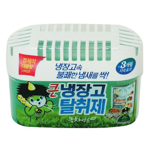 산도깨비 큰 냉장고 탈취제 본품 녹차, 420g, 1개